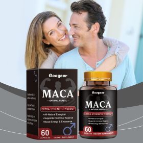 Extra Strength Maca Herbal Supplement Capsules 1900MG, Natural Dietary Pills to Support Hormonal Balance & Daily Energy Endurance for Adult Men