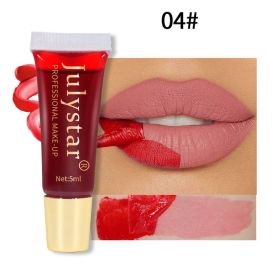 Matte Peel-Off Lip Stain, Long-Lasting Lip Tattoo Tint, Transfer-Proof & Waterproof Lip Gloss For Women (Option: 4)